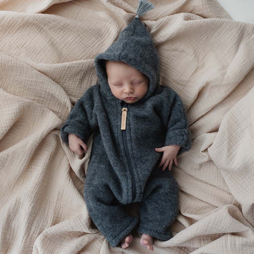 Overall - Grey/Dark Grey aus Bio-Merinofleece