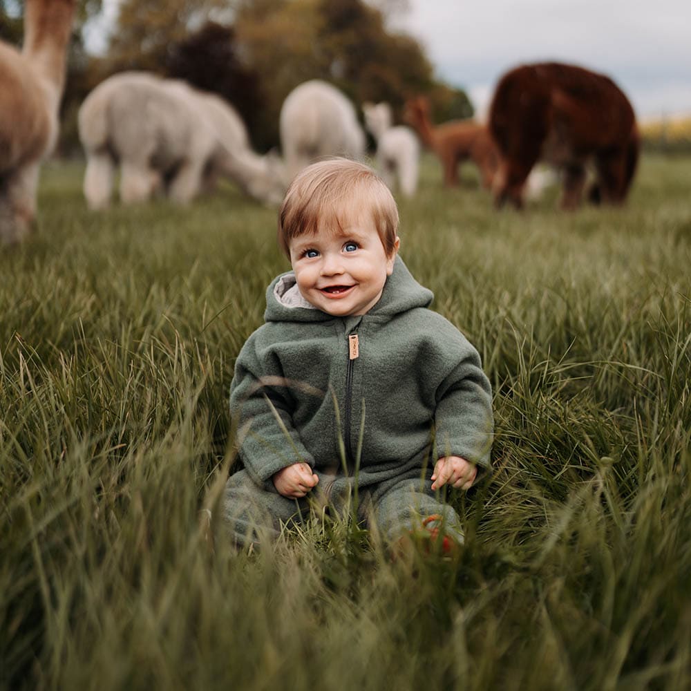 Wollfleece Overall - Pine/Frosty Green
