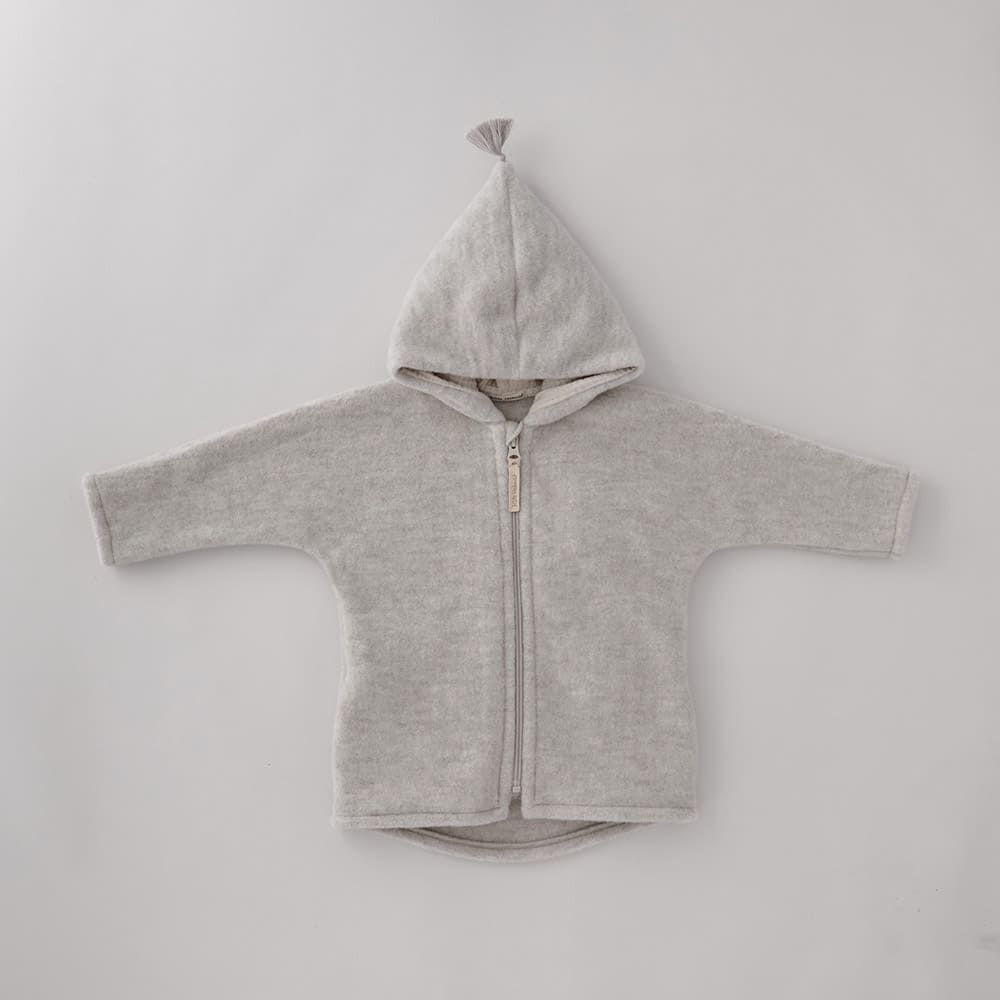 Jacke - Nude/Nude aus Bio-Merinofleece