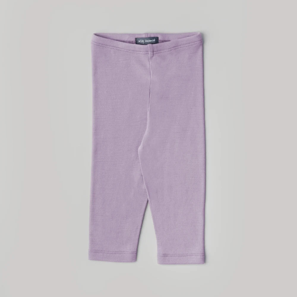 Leggings aus Bio-Merino-Schurwolle in Lavender, Vorderansicht