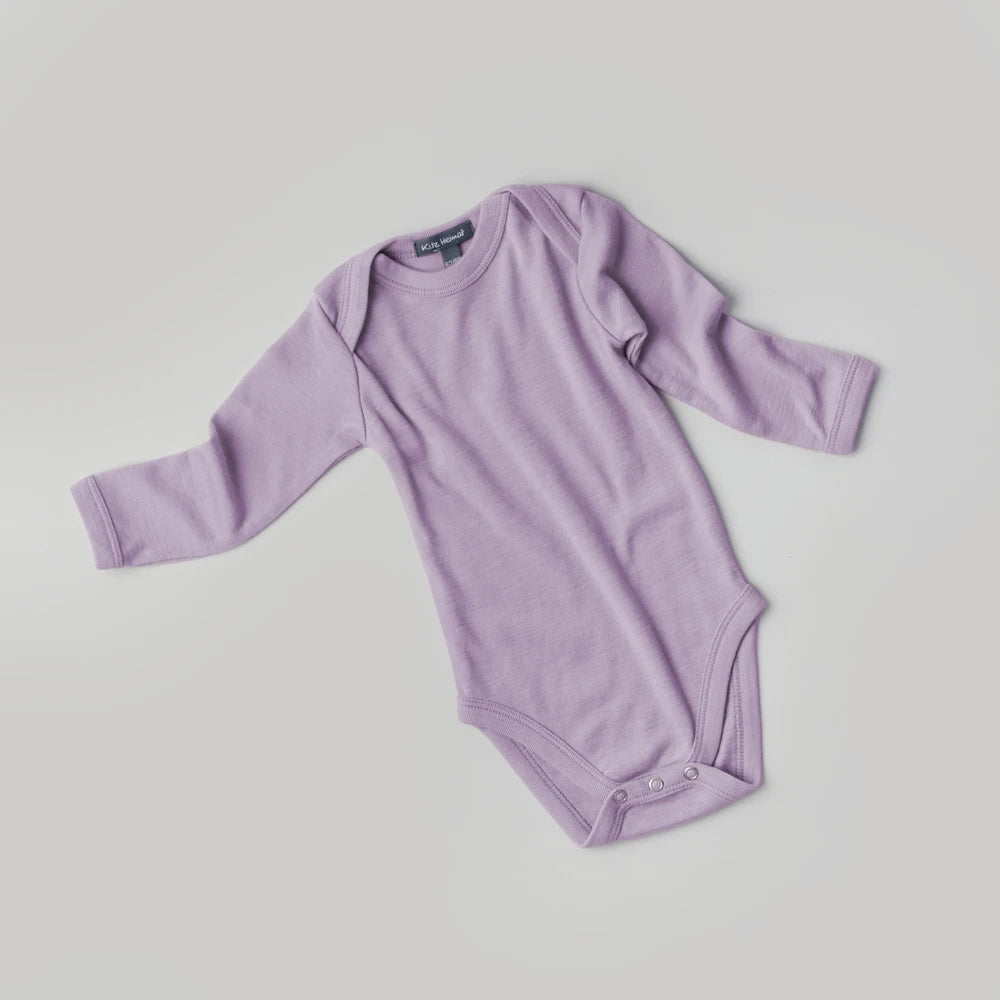 Body aus Bio-Merino-Schurwolle in Lavender, Vorderansicht