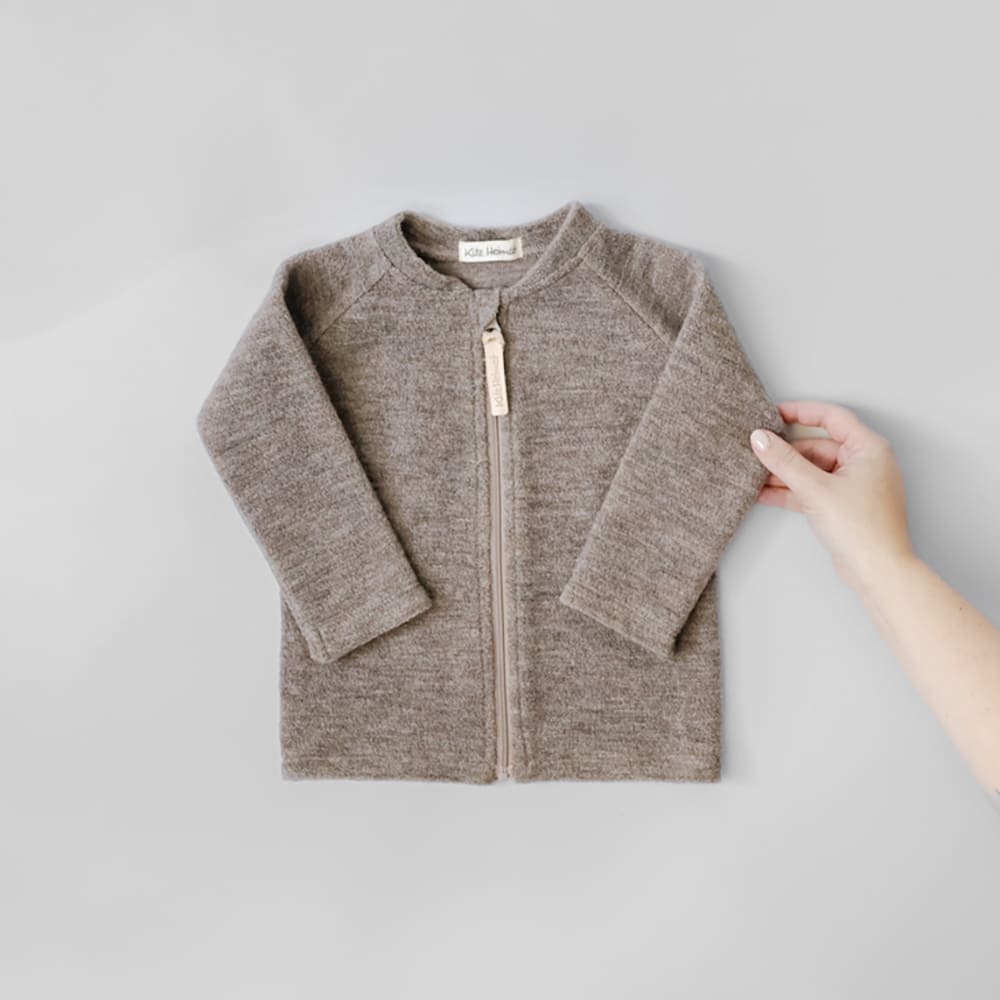 Wollfrottee Jacke - Greige
