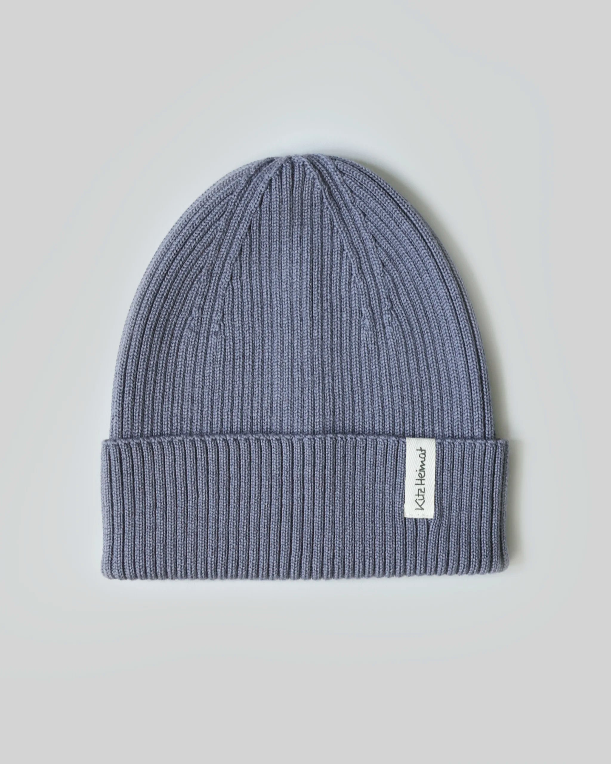 Merino Strick Beanie Kids - Cloudy Blue