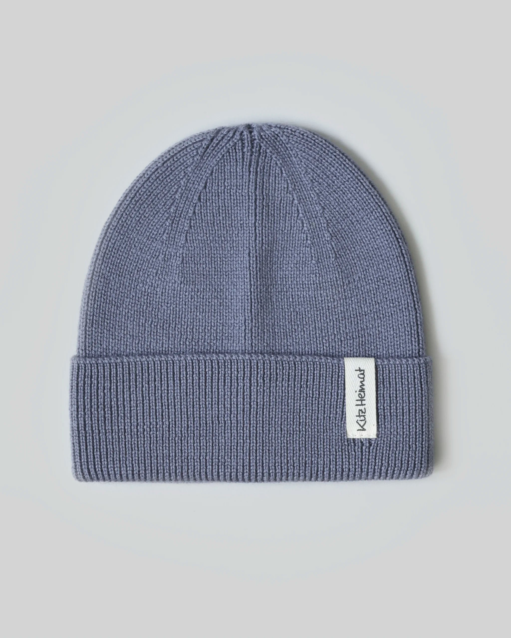 Merino Strick Beanie Kids - Cloudy Blue