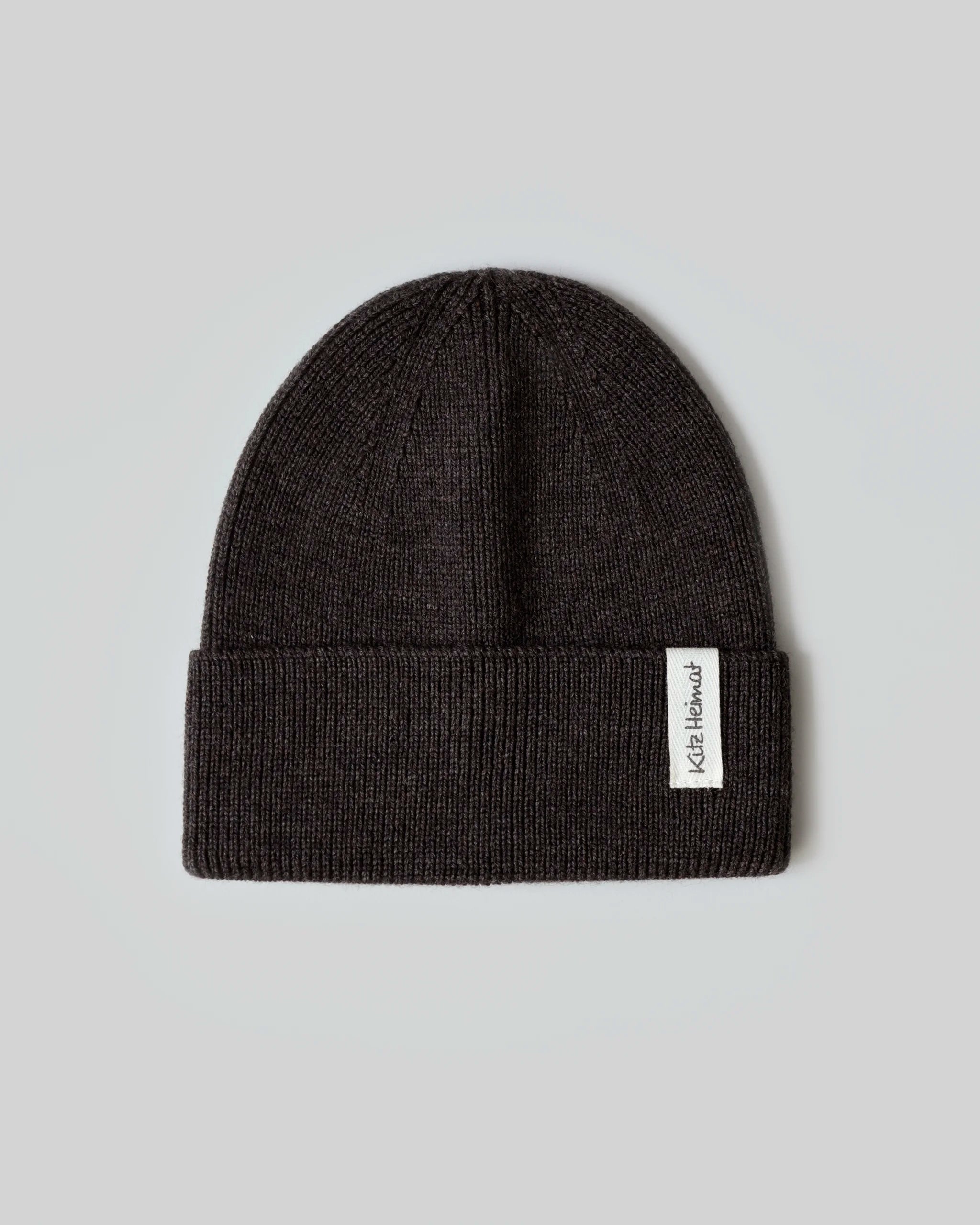 Merino Strick Beanie Kids - Coffee