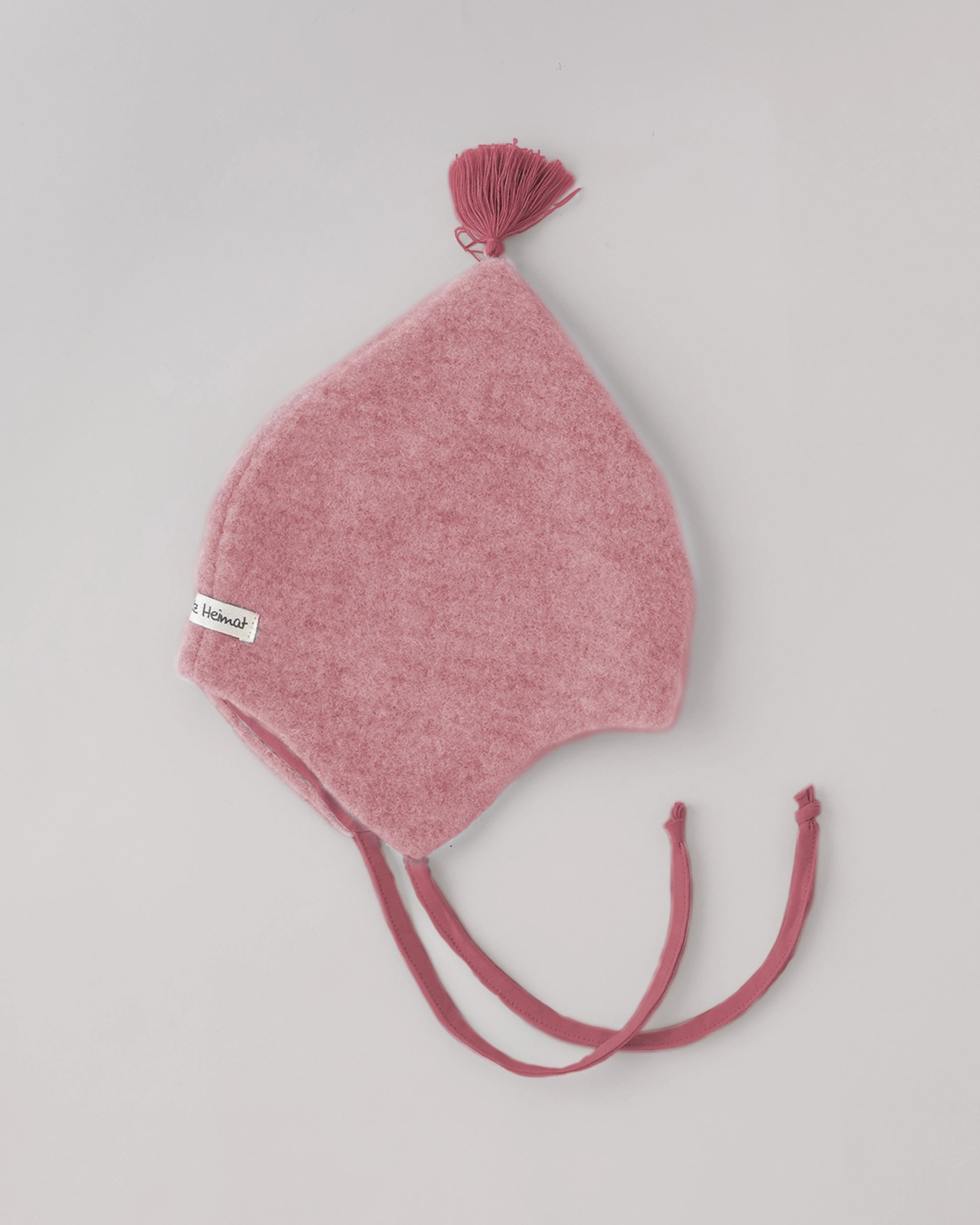 Wollfleece Babymütze - Cloudy Rose/Rose