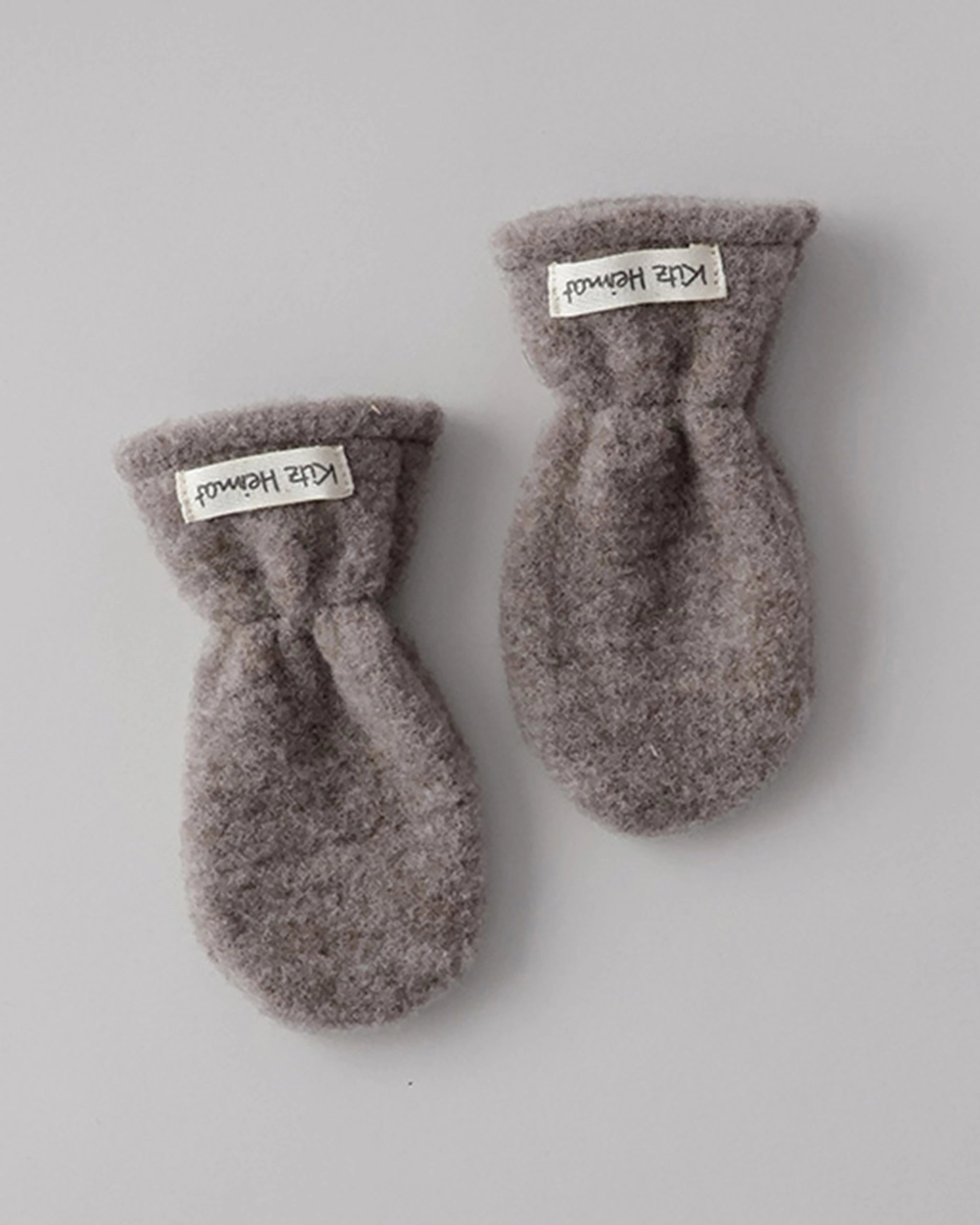 Wollfleece Fäustlinge - Greige