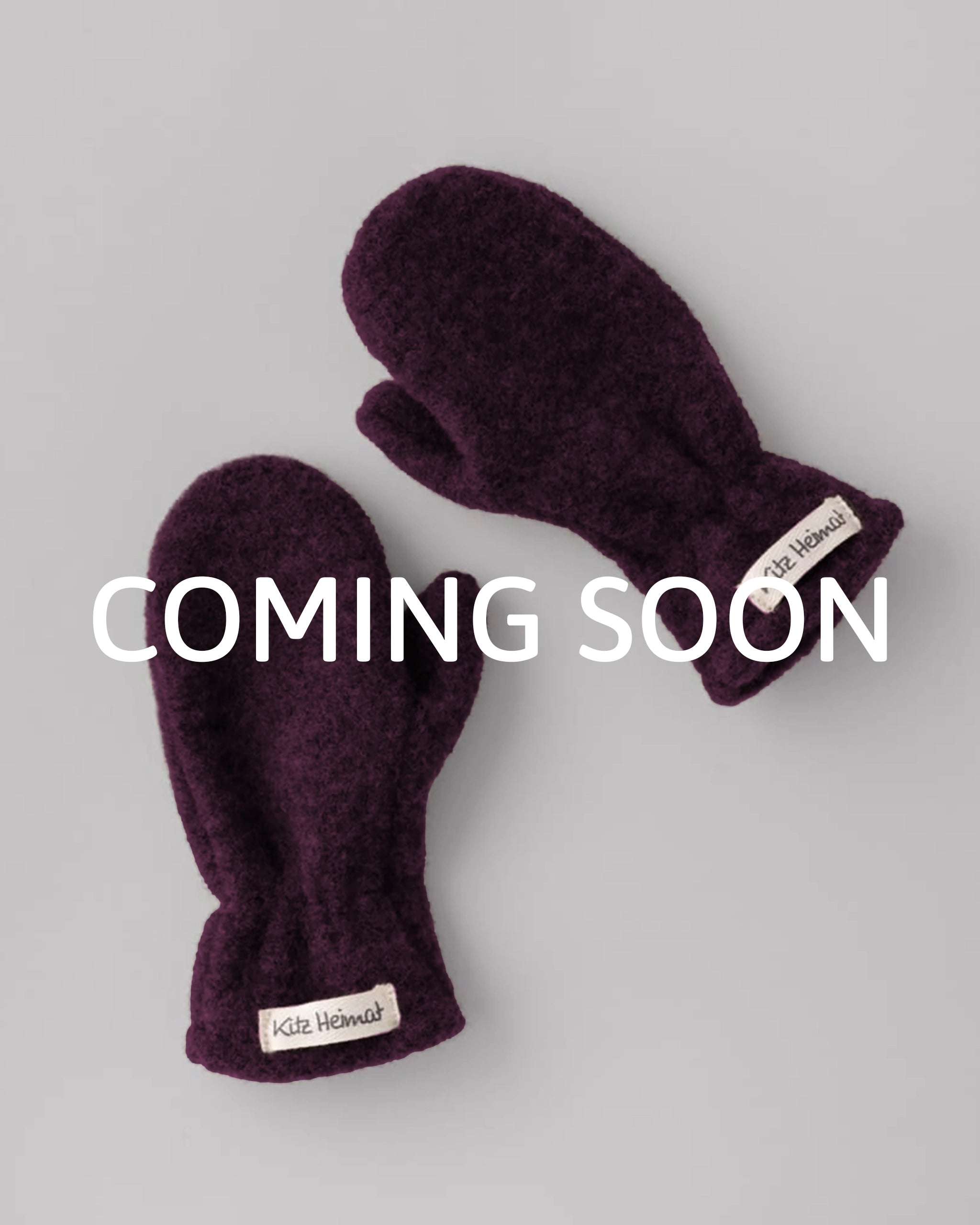 Wollfleece Fäustlinge - Plum