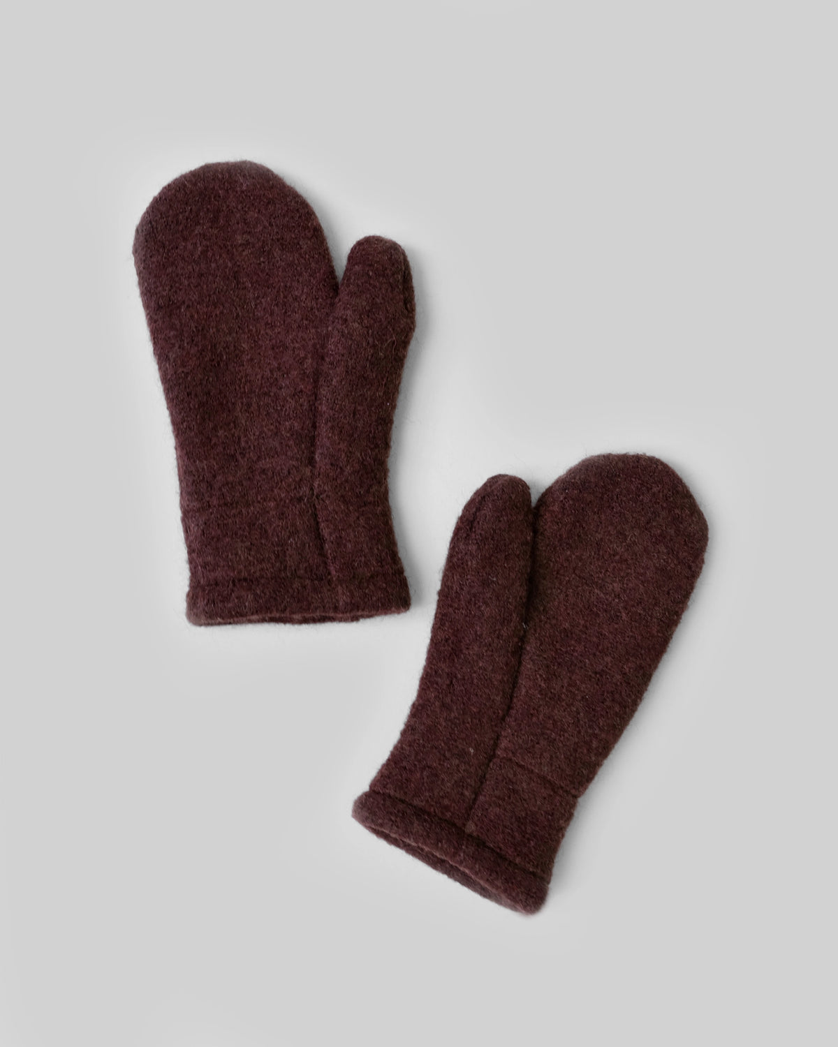 Wollwalk Fäustling Burgundy