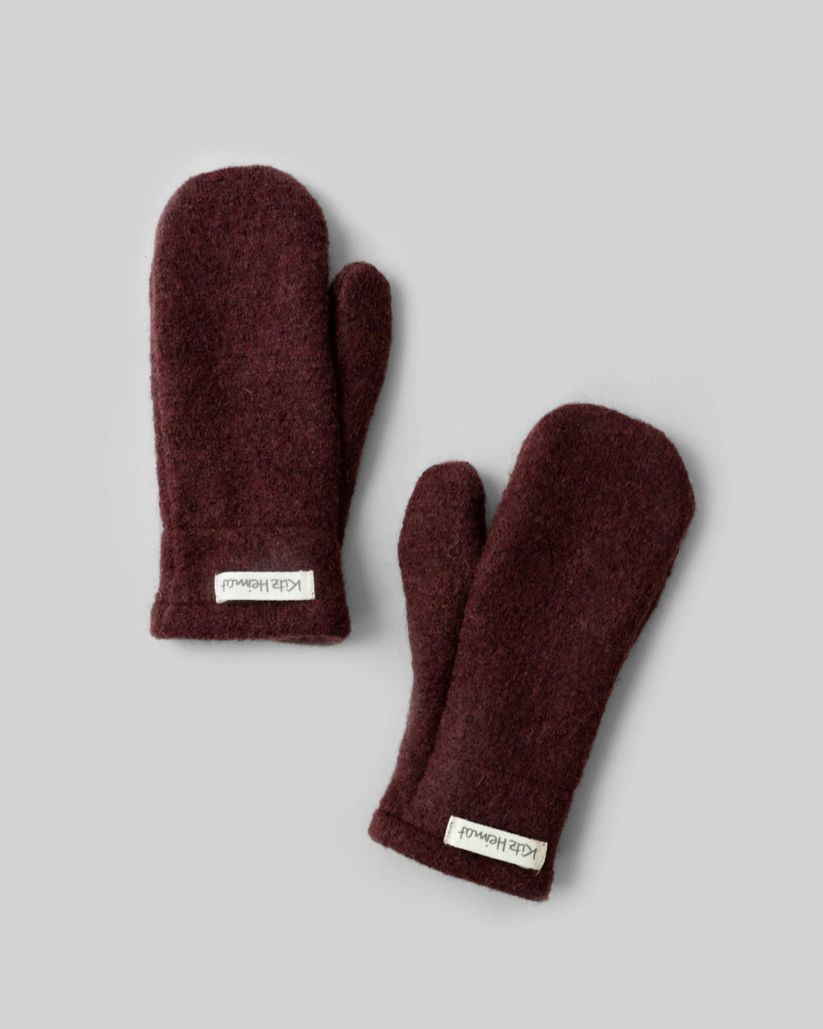 Wollwalk Fäustling Burgundy