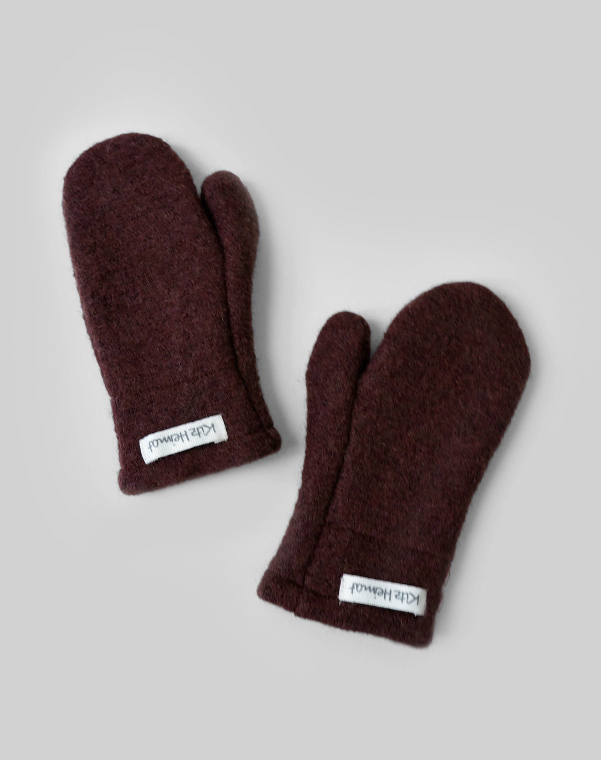 Wollwalk Fäustling Burgundy