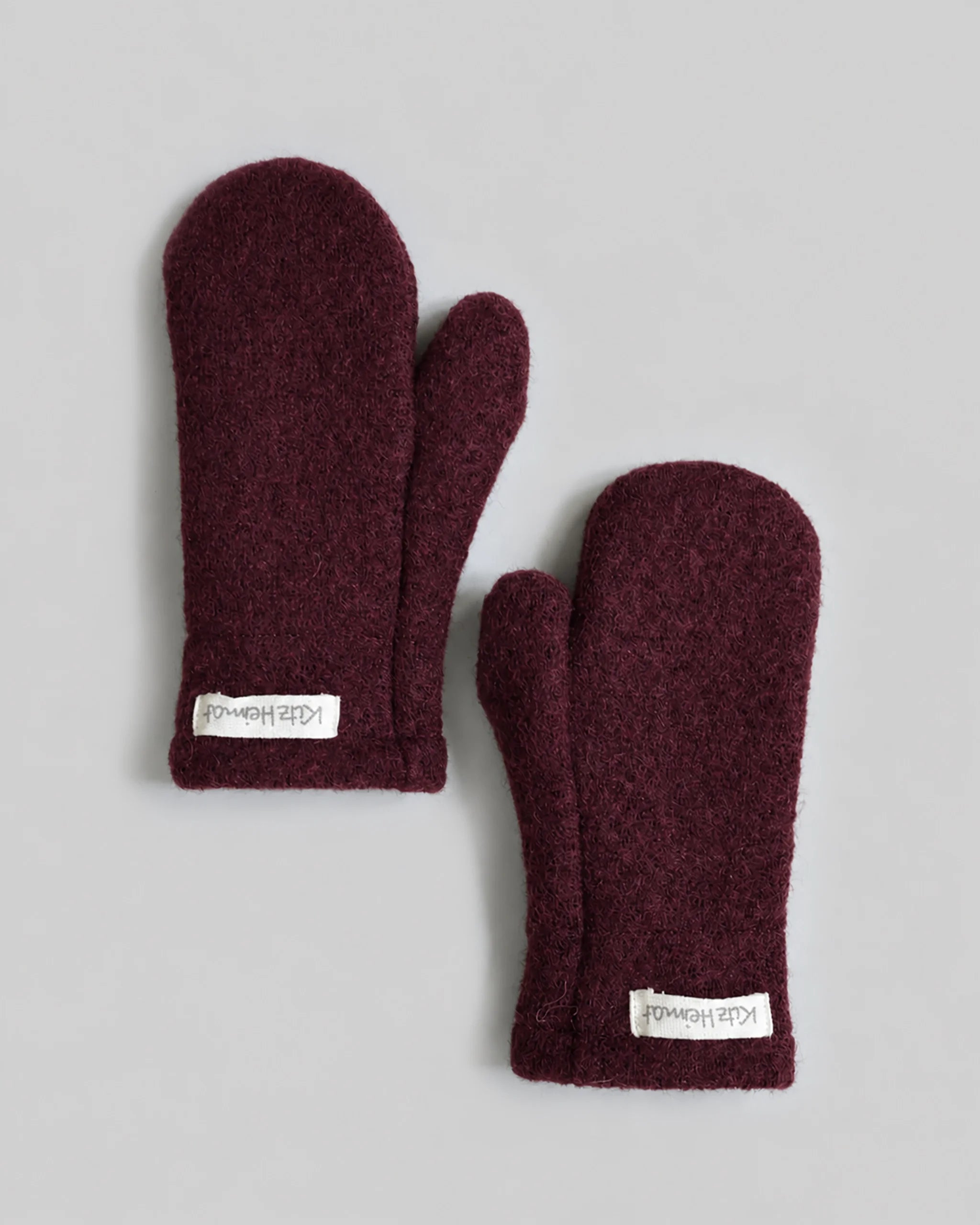 Wollwalk Fäustling Burgundy