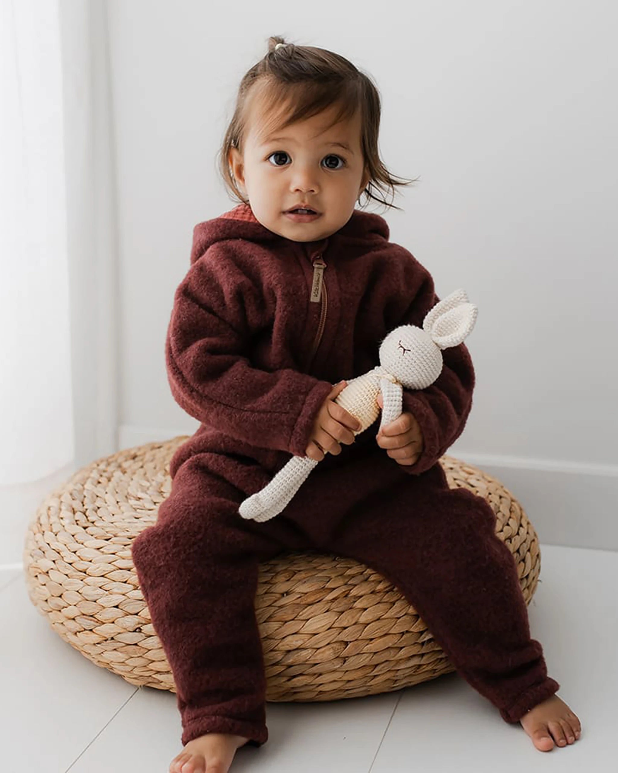 Wollfleece Hose - Burgundy