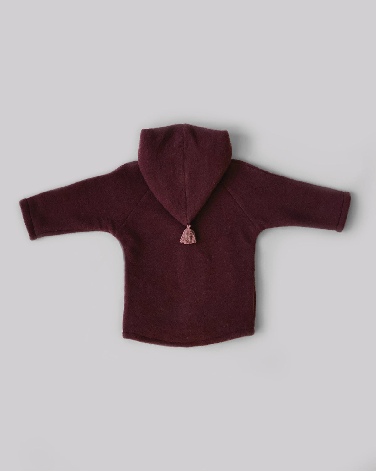 Wollfleece Jacke - Burgundy/Burgundy