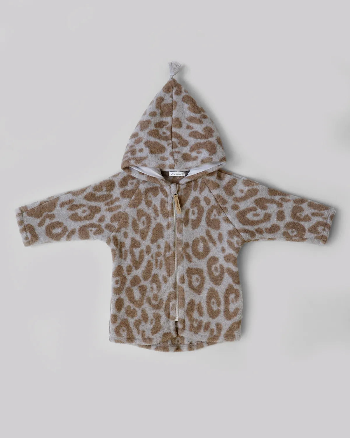 Wollfleece Jacke - Leo Beige