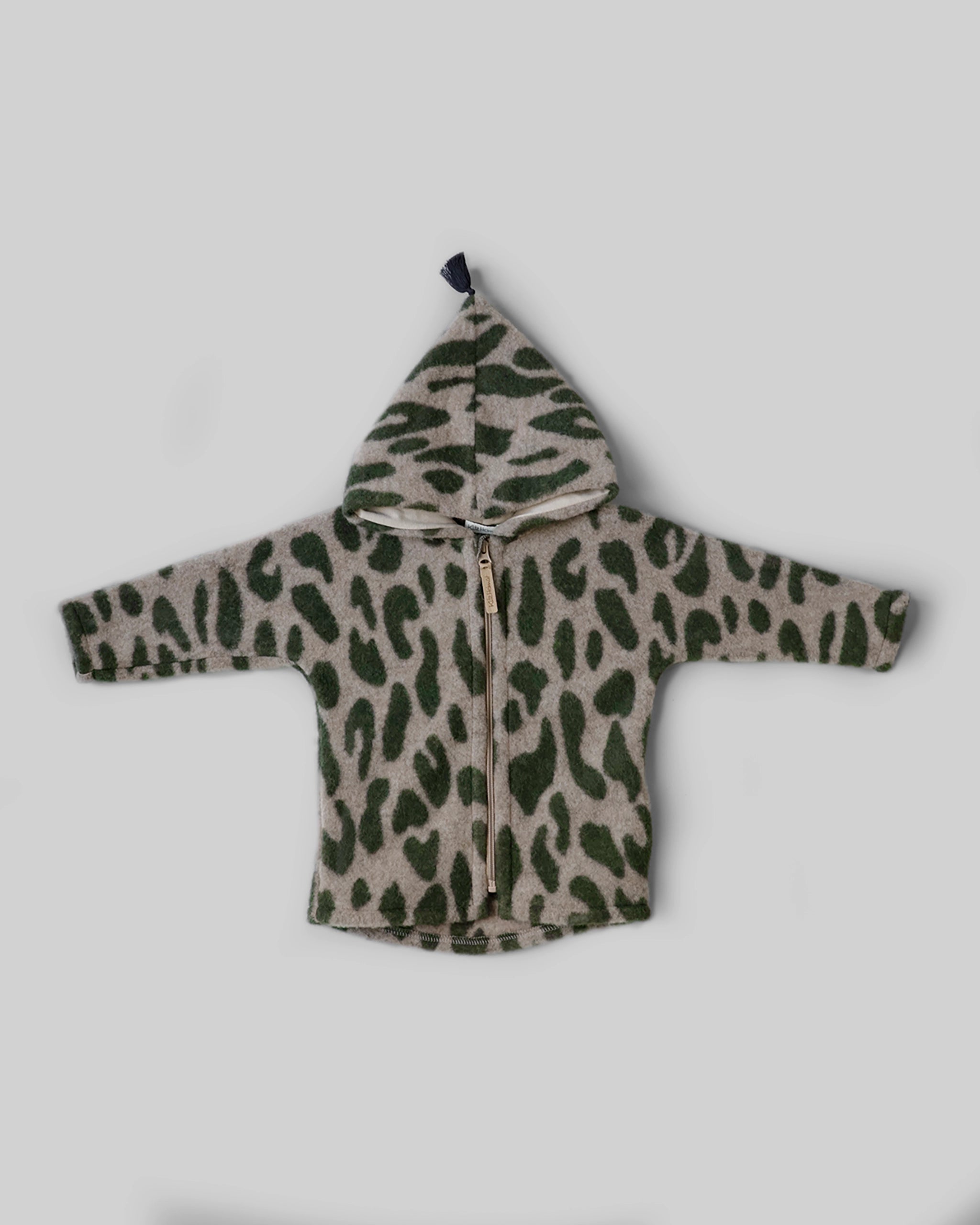 Wollfleece Jacke - Leo/Khaki