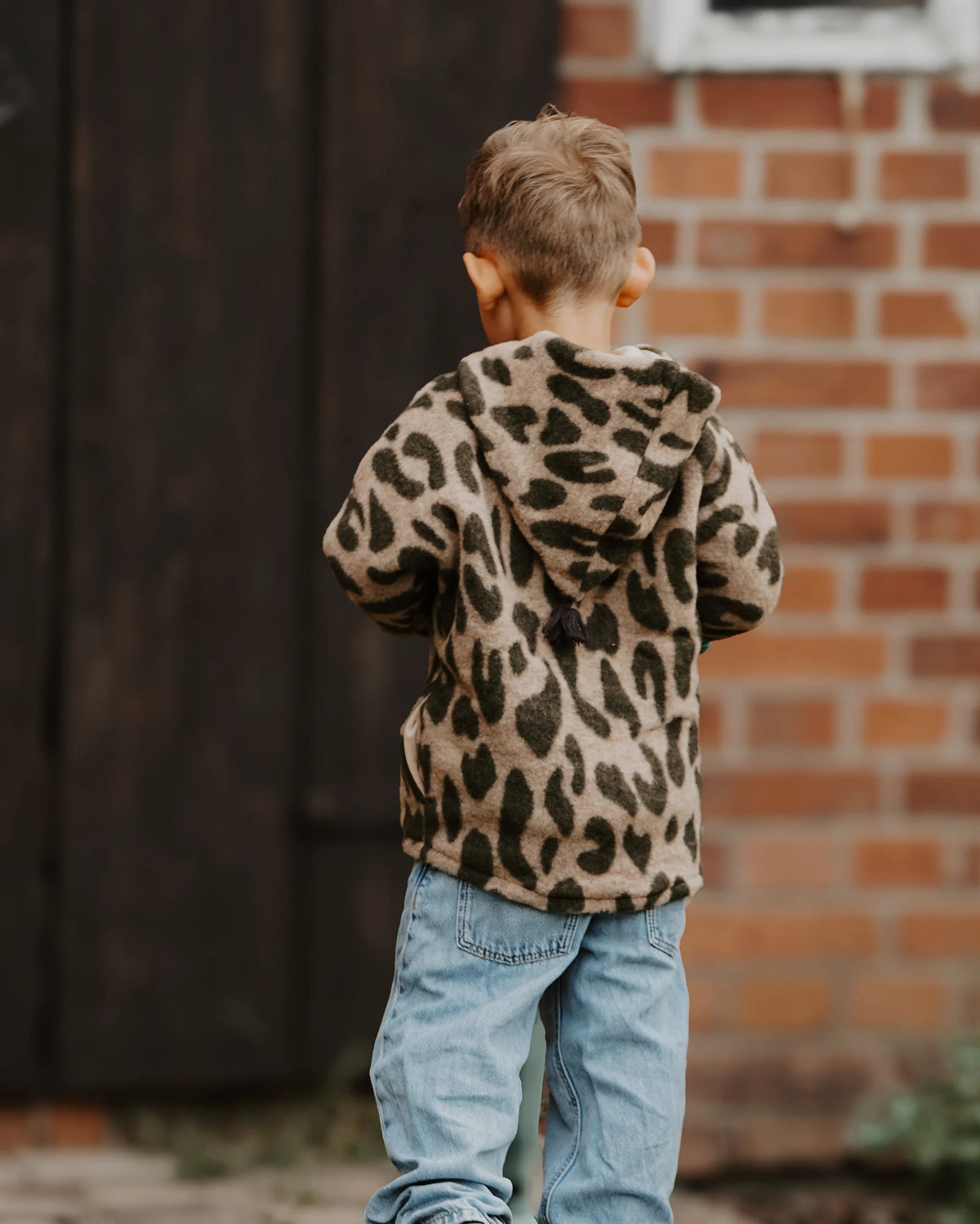 Wollfleece Jacke - Leo/Khaki