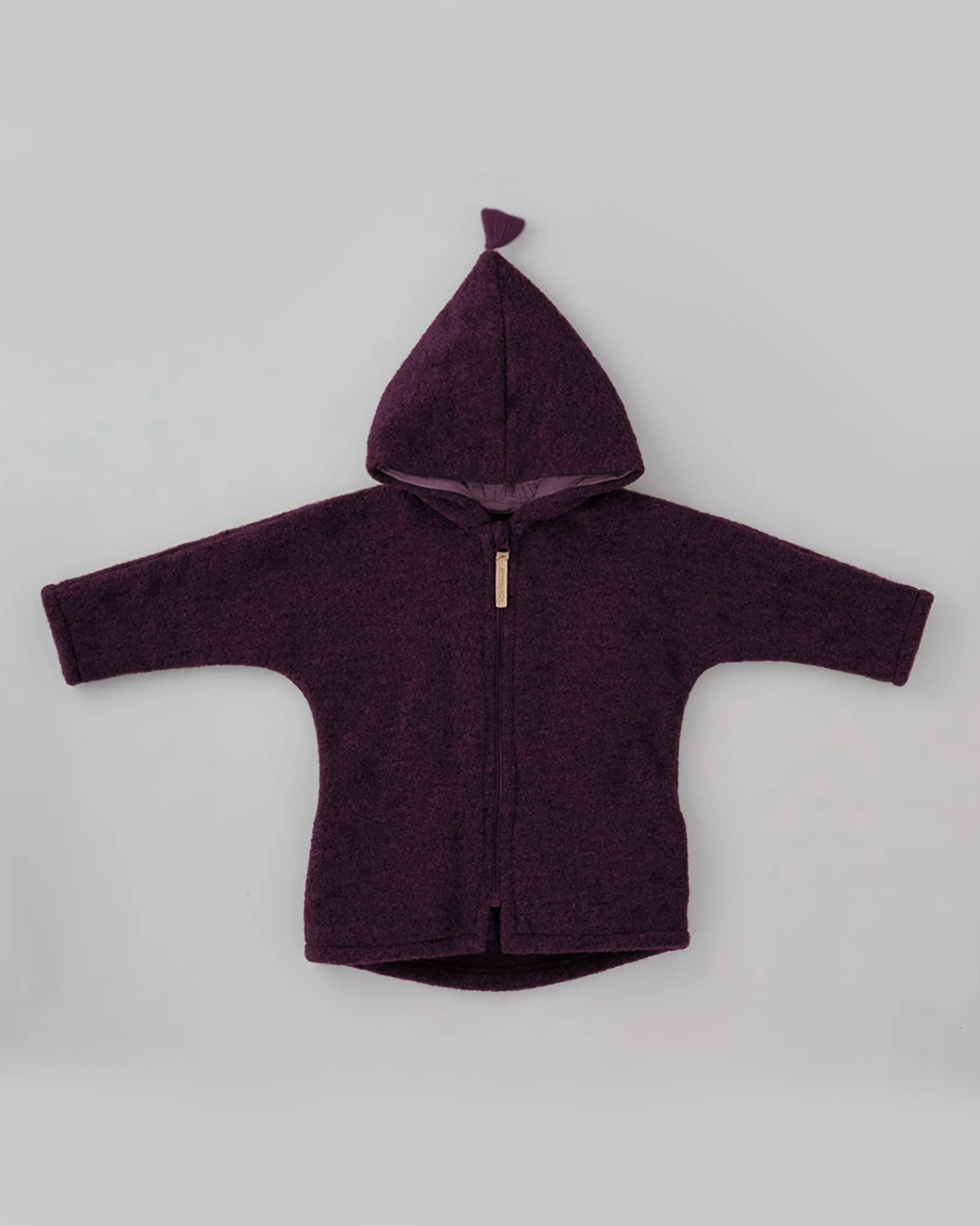 Wollfleece Jacke - Plum/Light Plum