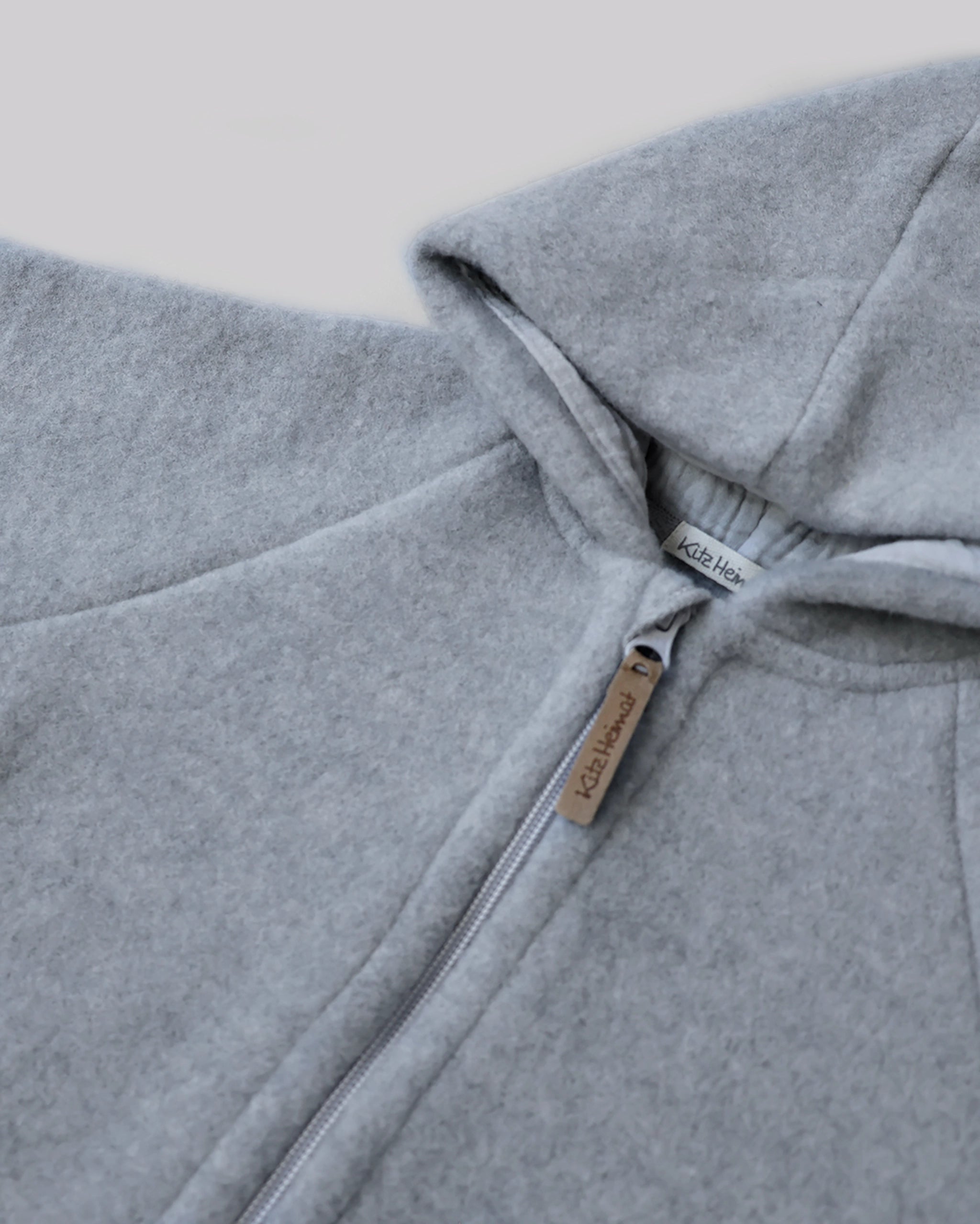Wollfleece Jacke - Sky Grey/Grey