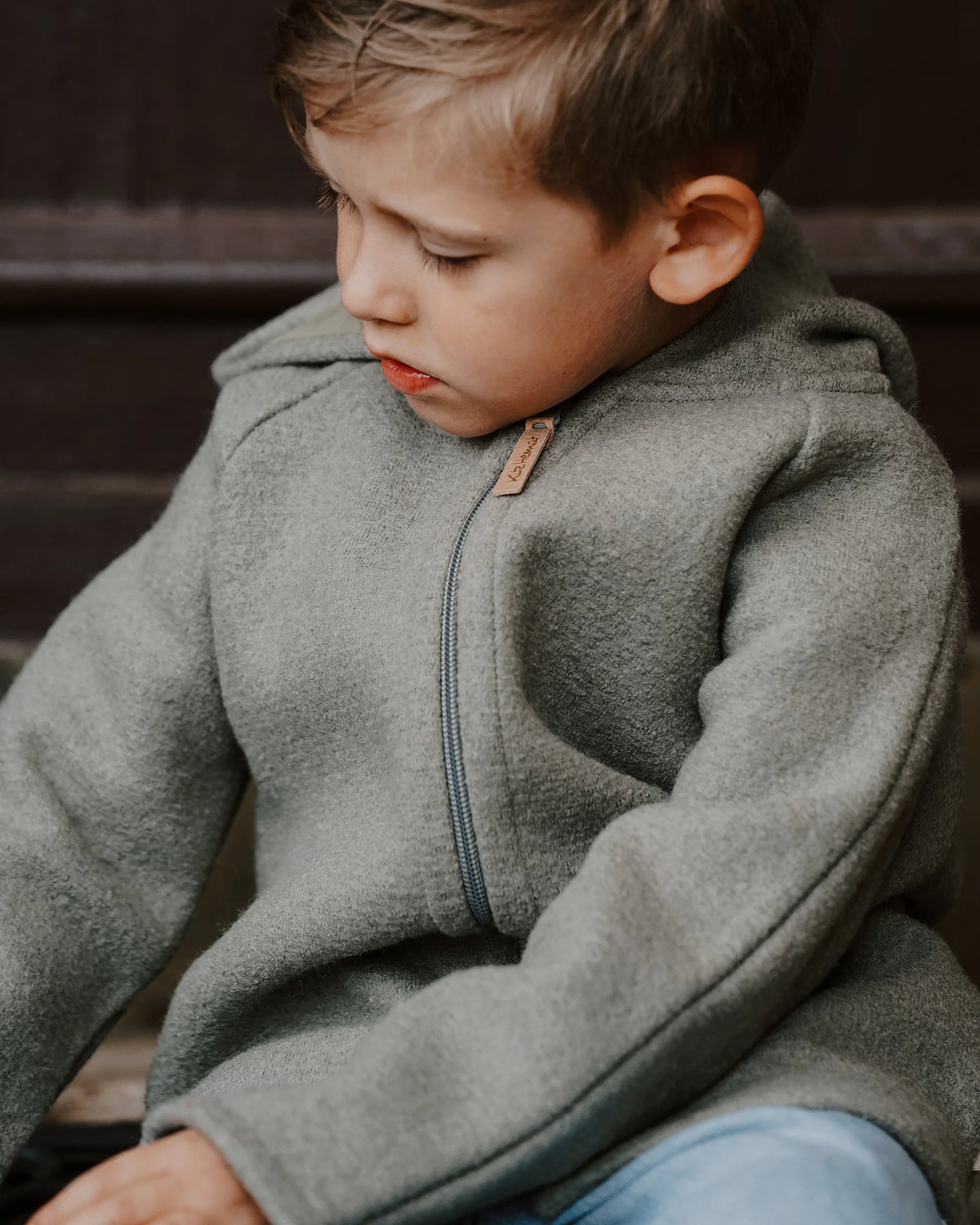 Wollwalk Jacke - Frost Green