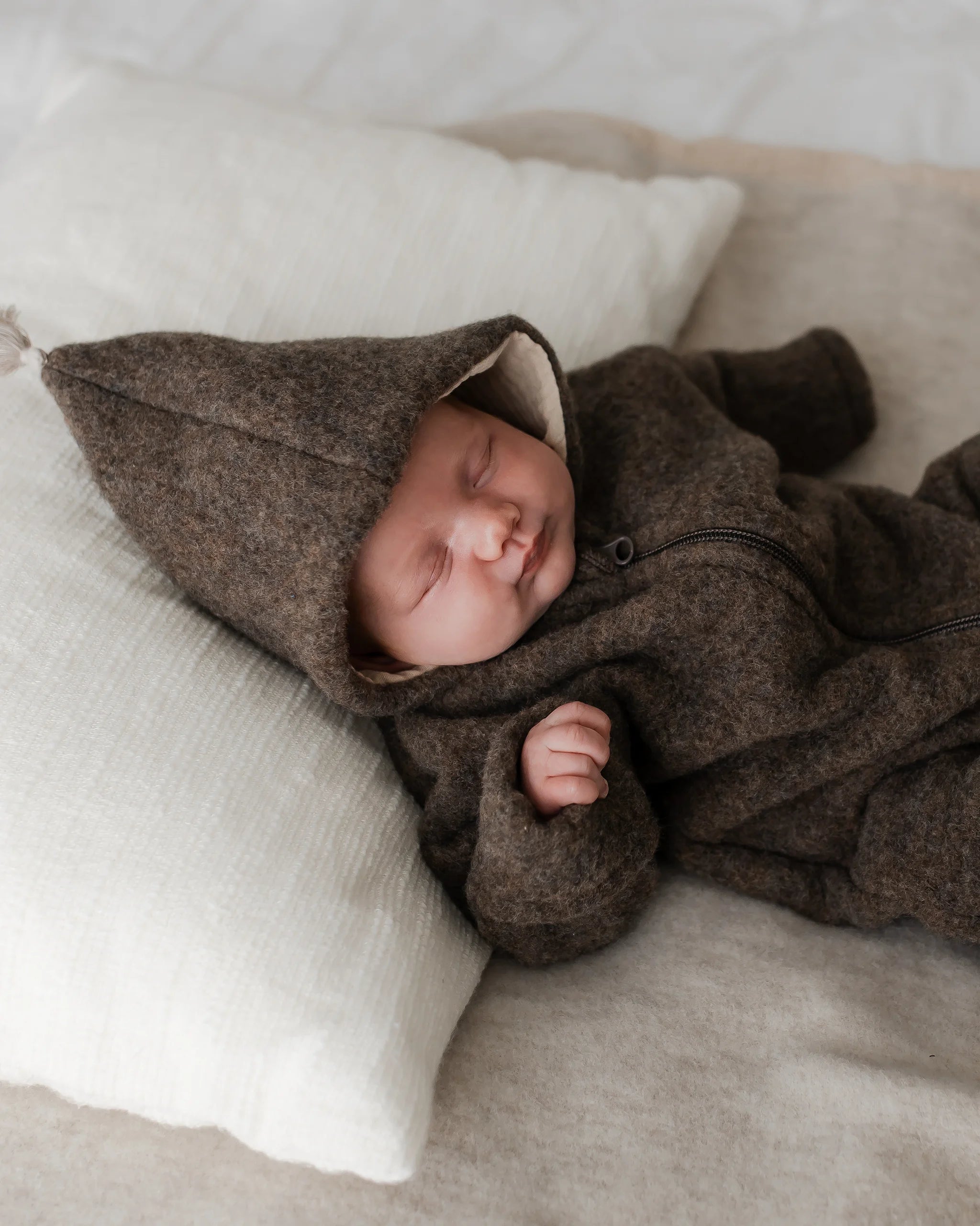 Wollfleece Overall - Chocolate/Nude