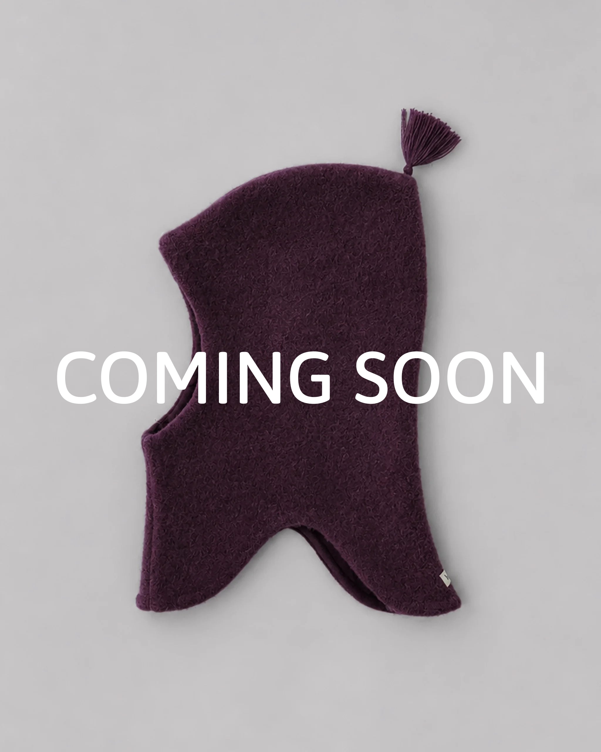 Wollfleece Schalmütze - Plum/Light Plum
