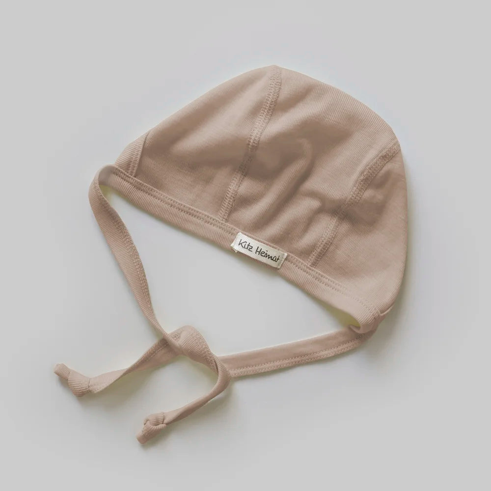Babyhäubchen/Bonnet Merino - Moccha