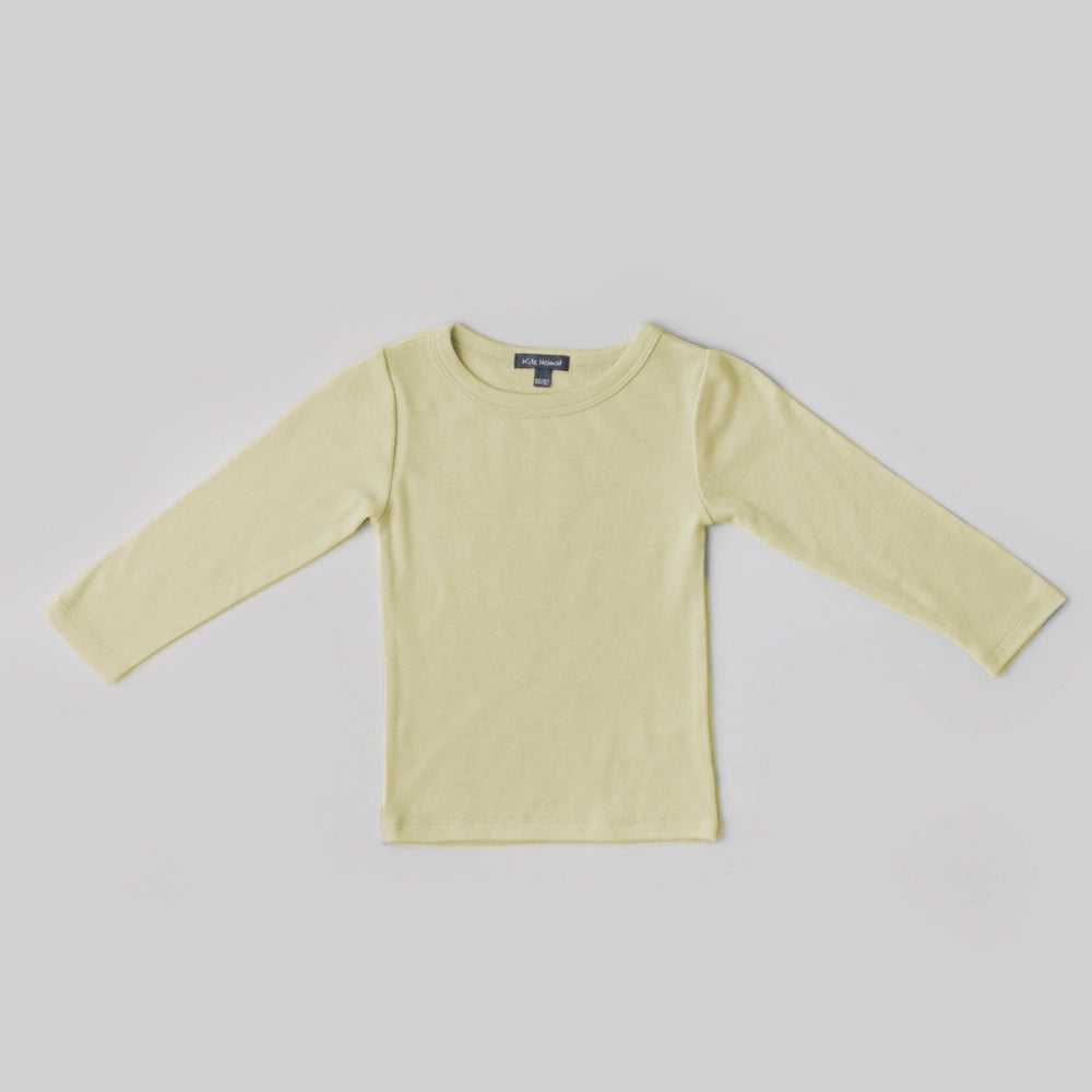 Shirt MIKA aus Bio-Merino-Schurwolle in Butter Yellow, Vorderansicht