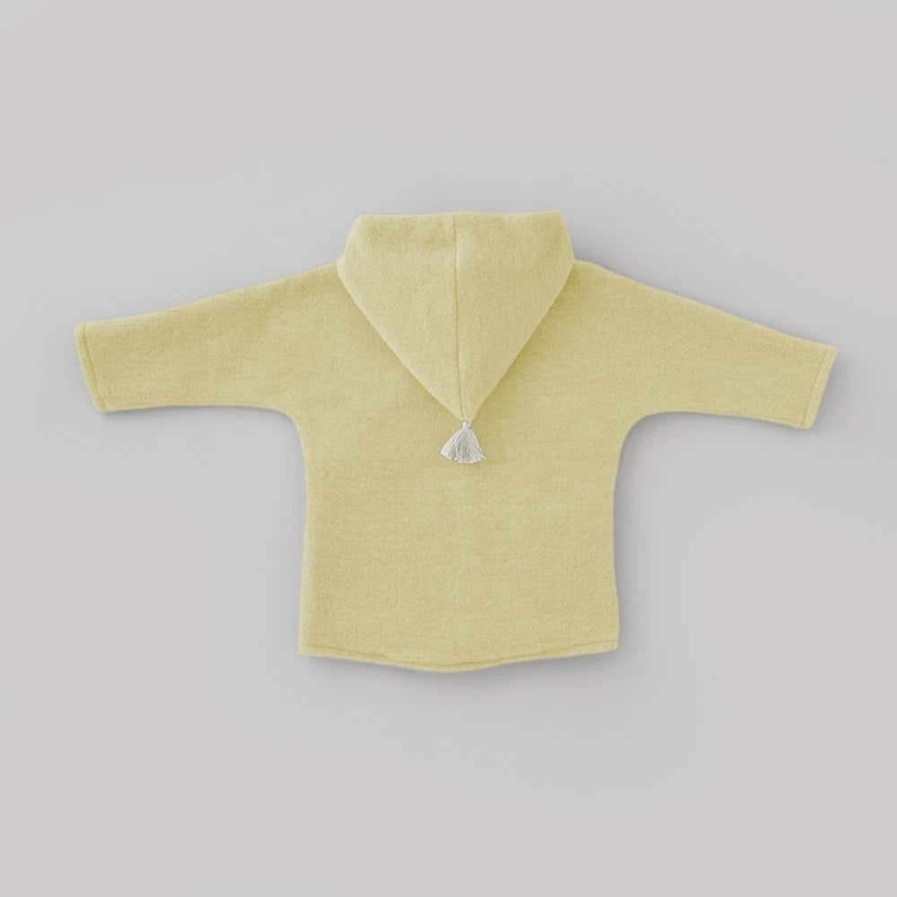 Jacke - Butter Yellow/Milk aus Bio-Merinofleece