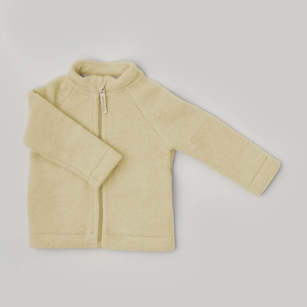 Jacke - Butter Yellow - Bio-Merinofleece