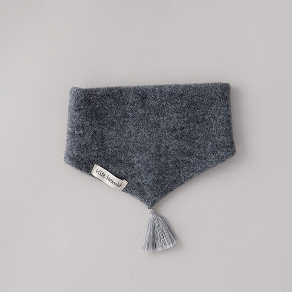 Wollschal in Grey aus 100% Bio-Merinofleece (Gr. S+M)