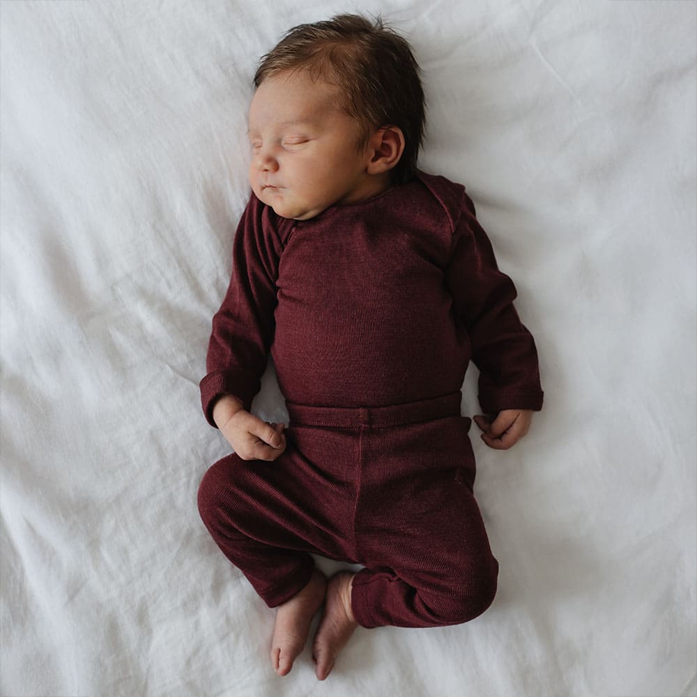 Leggings Merino Burgundy