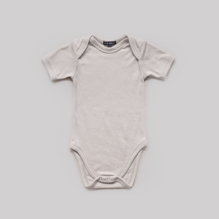 Body Merino kurz - Nude