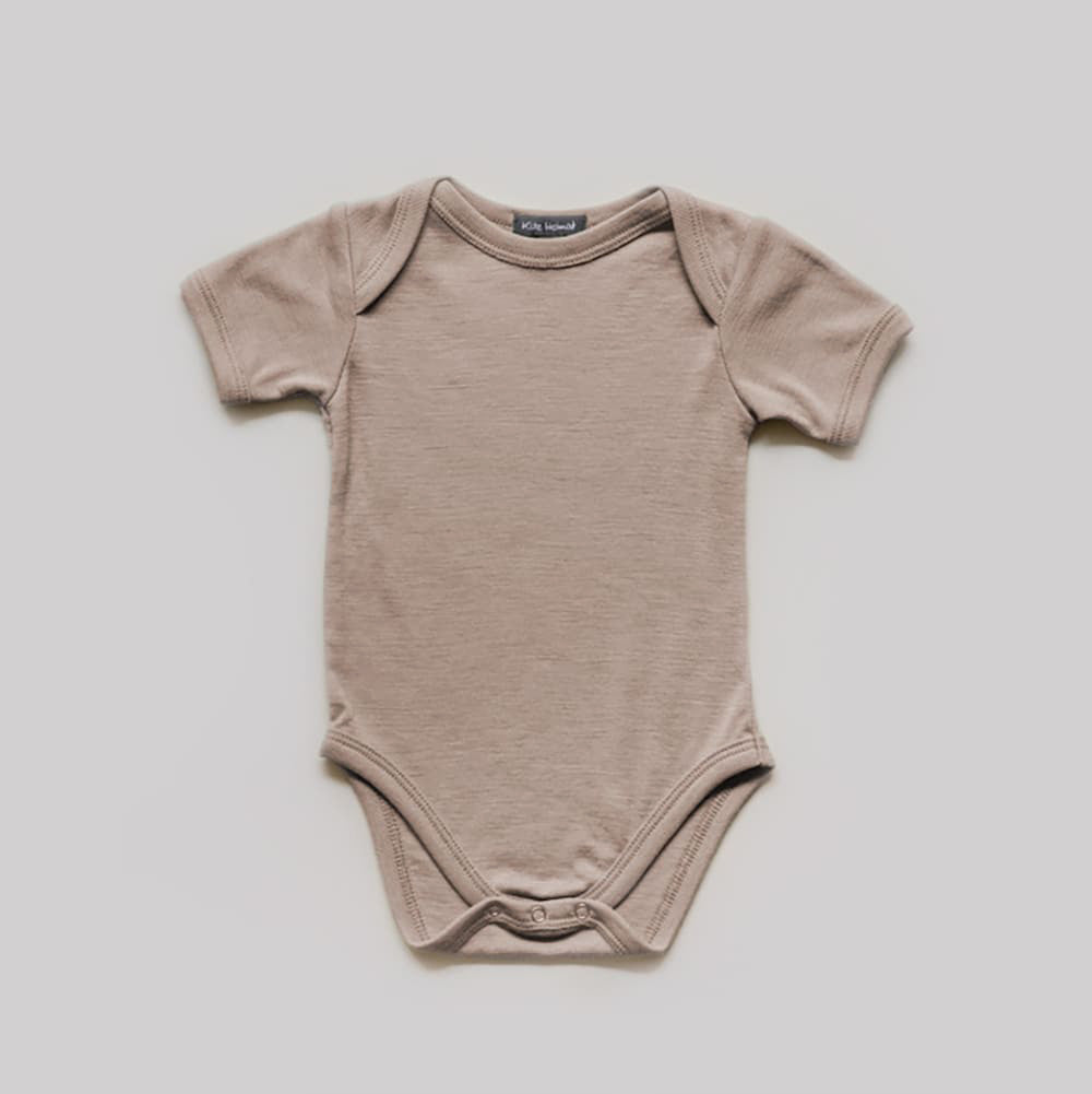 Body Merino kurz - Moccha