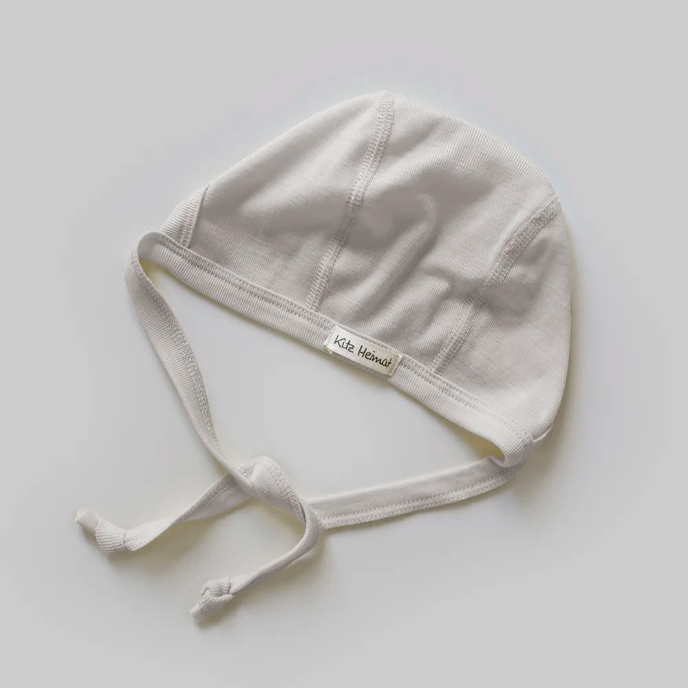 Babyhäubchen/Bonnet Merino - Nude