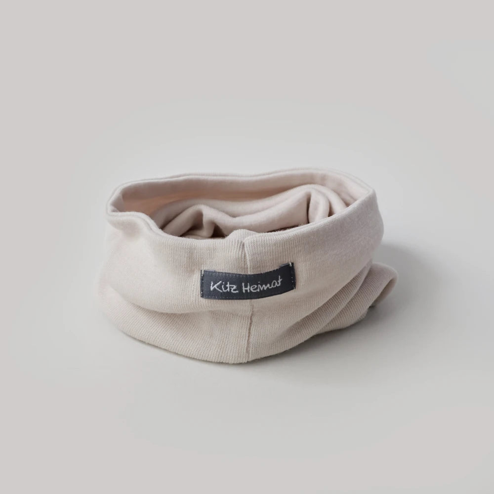 Loop aus Bio-Merino-Schurwolle in Nude, Vorderansicht