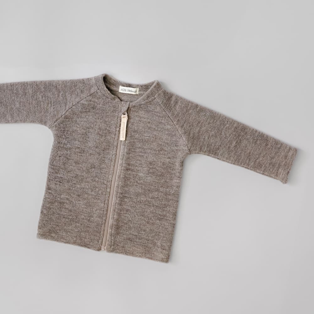 Wollfrottee Jacke - Greige