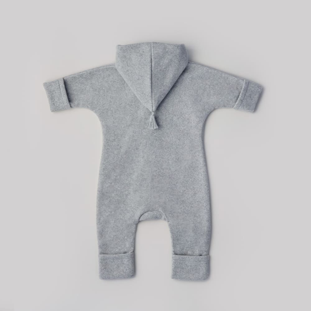 Overall - Light Grey/Light Grey  aus Bio-Baumwollfleece