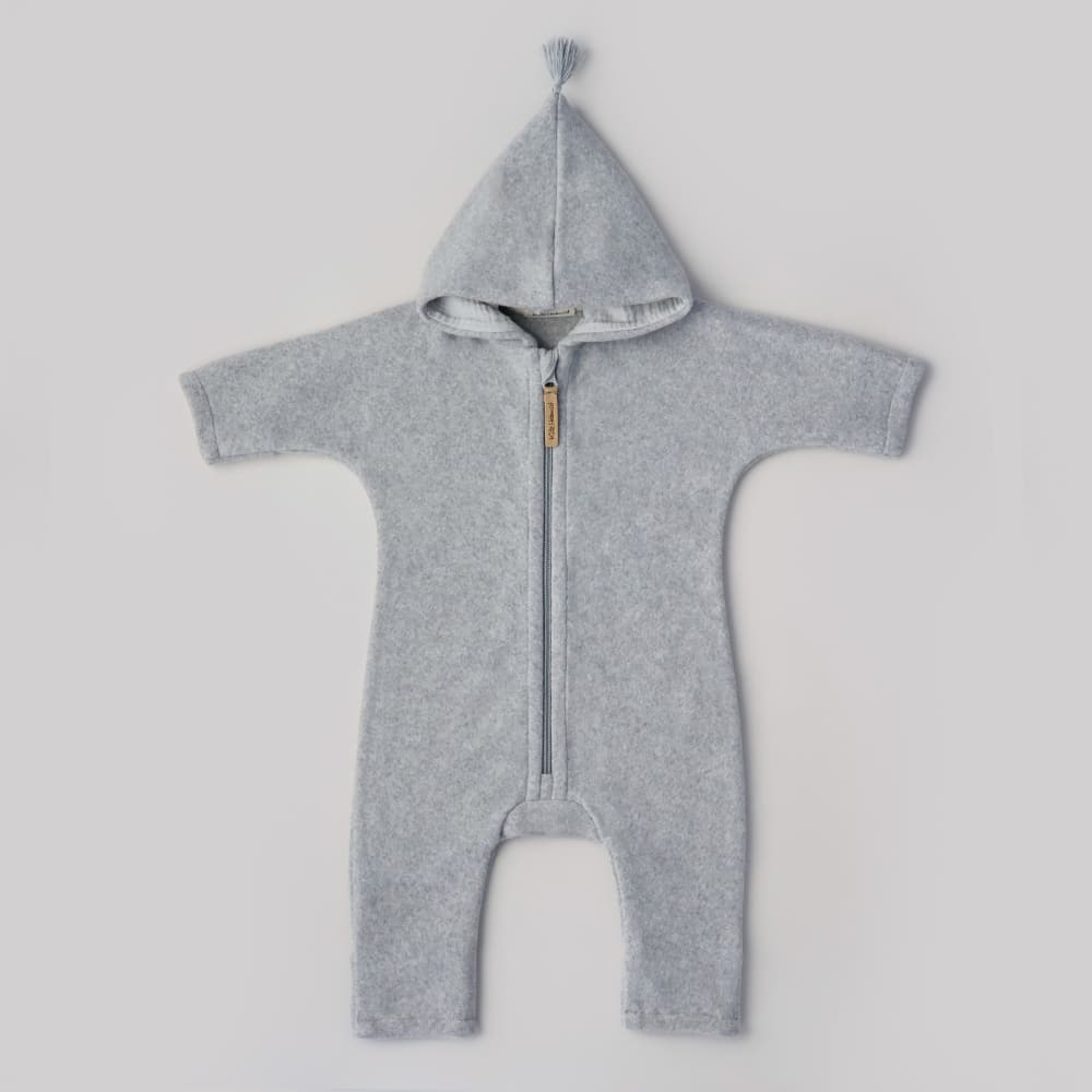 Overall - Light Grey/Light Grey  aus Bio-Baumwollfleece