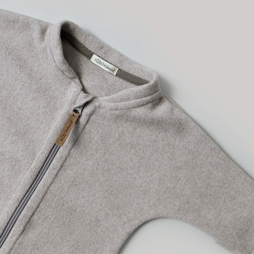 Overall - Beige - Bio-Baumwollfleece
