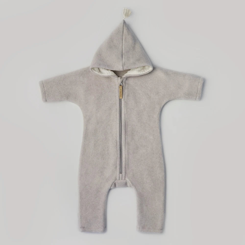 Overall - Beige/Milk aus Bio-Baumwollfleece