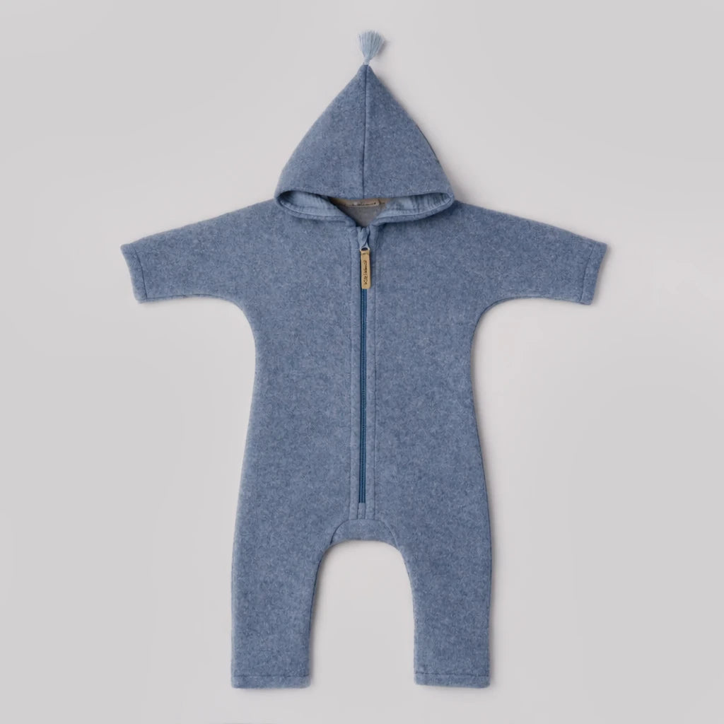 Overall - Blue Sky/Blue aus Bio-Baumwollfleece