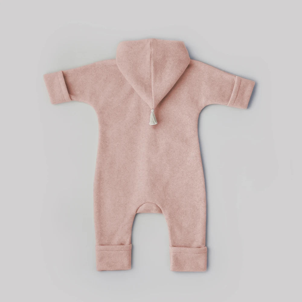 Overall - Soft Rose/Milk aus Bio-Baumwollfleece