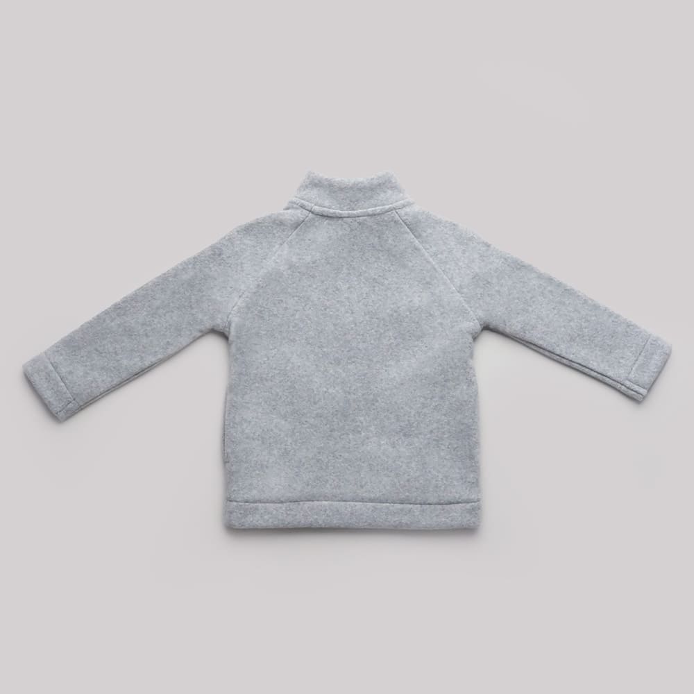 Jacke Baumwollfleece Light Grey