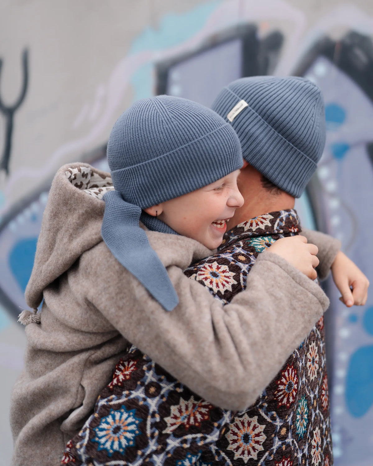 Wollfleece Jacke - Greige/Leo