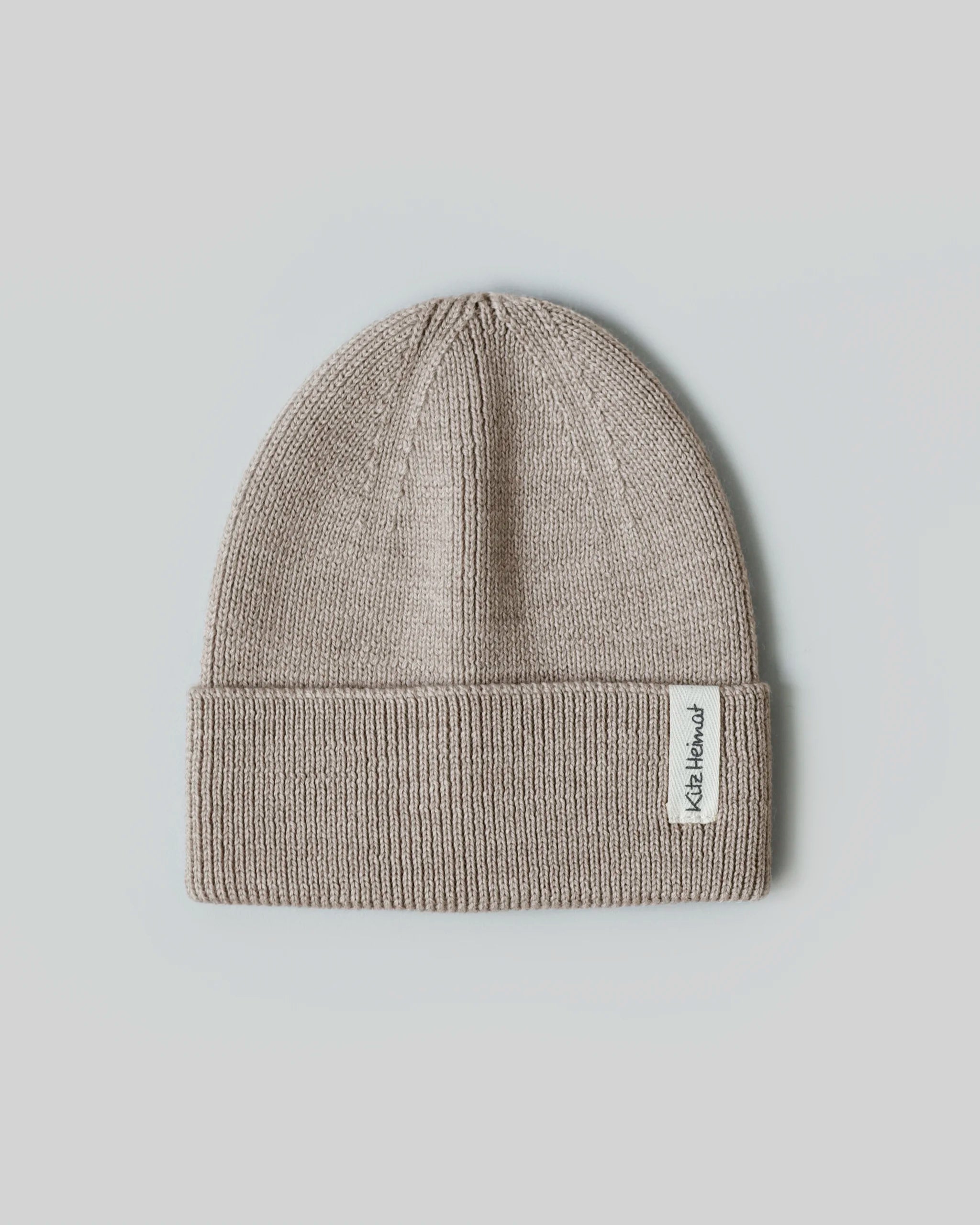 Merino Strick Beanie Kids - Greige