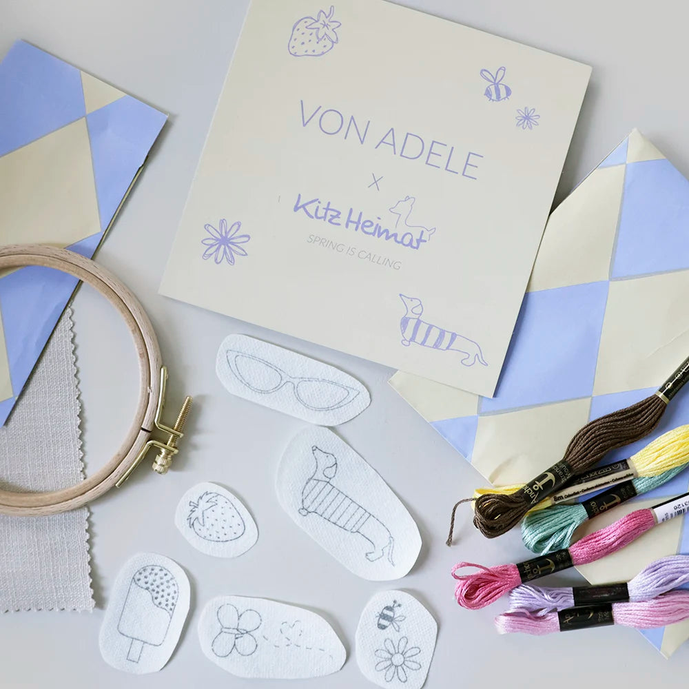 Stickset Kitzheimat x von Adele Inhalt, DIY-Stickset mit Motiven