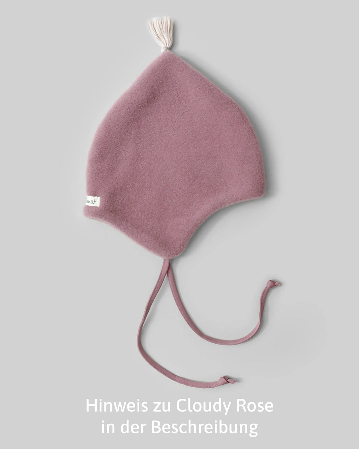 Wollfleece Babymütze - Cloudy Rose/Rose
