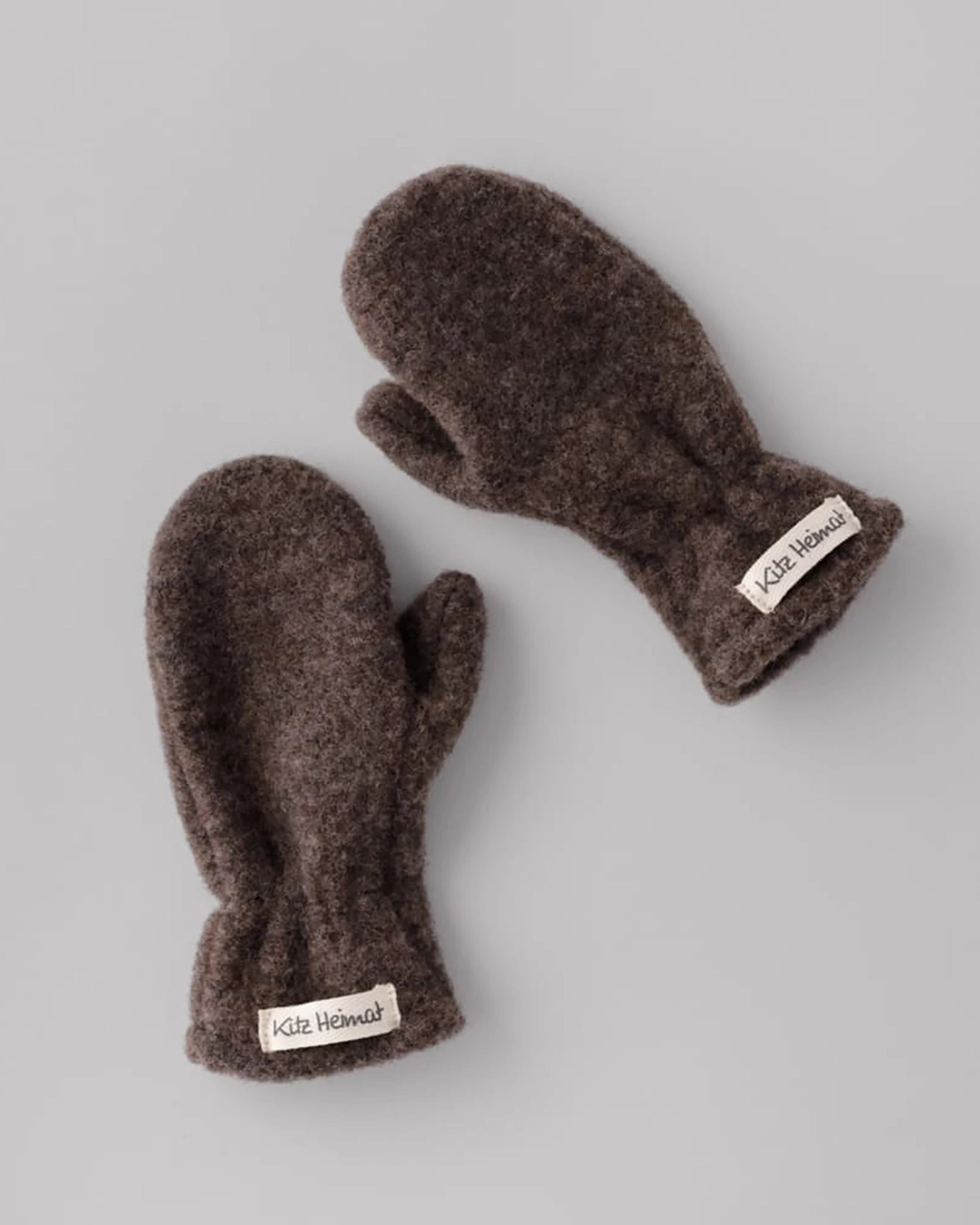 Wollfleece Fäustlinge - Chocolate
