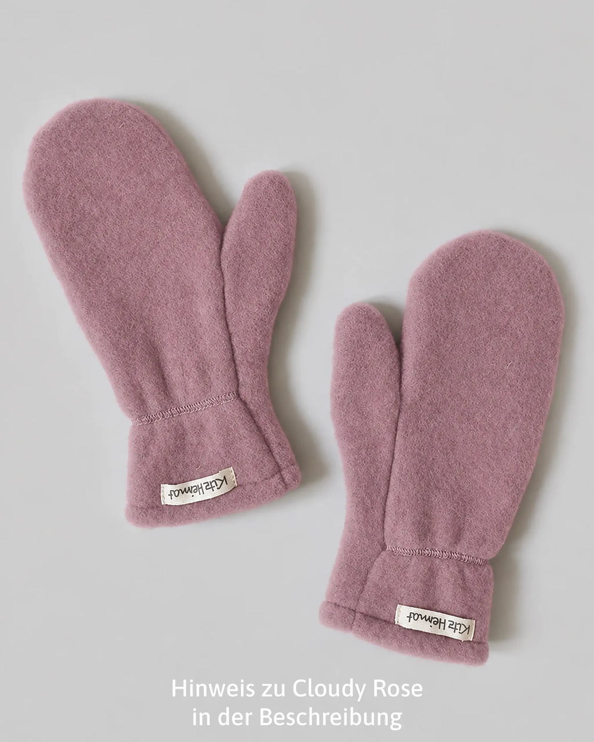 Wollfleece Fäustlinge - Cloudy Rose